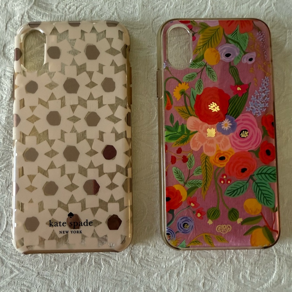 iPhone XS - Rifle Paper Co and Kate Spade Cases